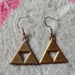 Gold Triforce Earrings